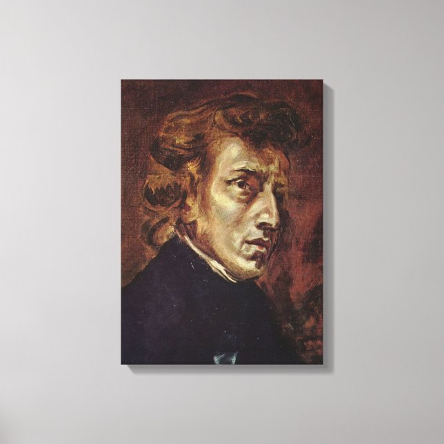 Lienzo Frédéric Chopin Portrait (Anverso)