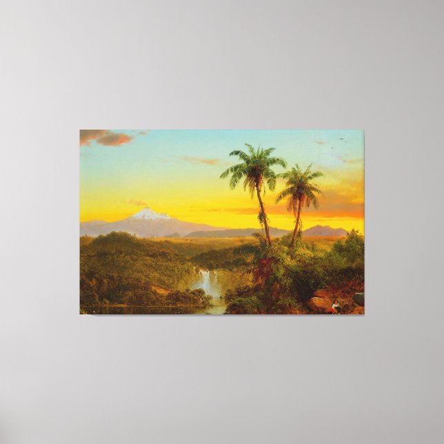 Lienzo FREDERIC E. CHURCH - Paisaje sudamericano 1857 (Anverso)