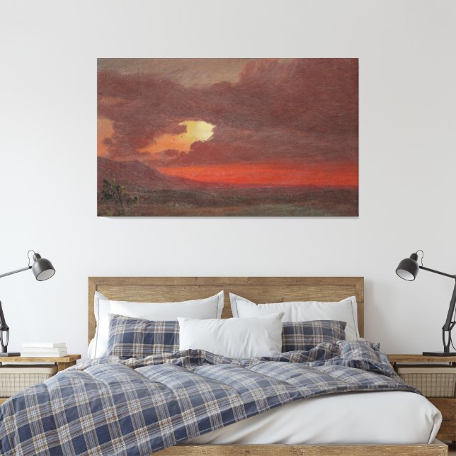 Lienzo Frederic Edwin Church - Atardecer  (Insitu(Dormitorio))