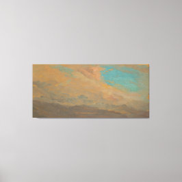 Lienzo Frederic Edwin Church - Cielo Nublado sobre Montañ
