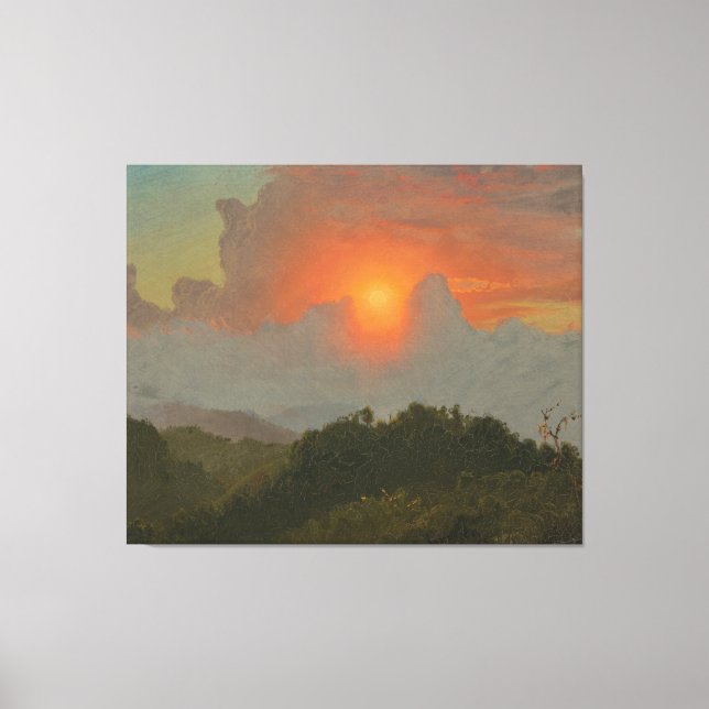 Lienzo Frederic Edwin Church - Cielos Nublados  (Anverso)