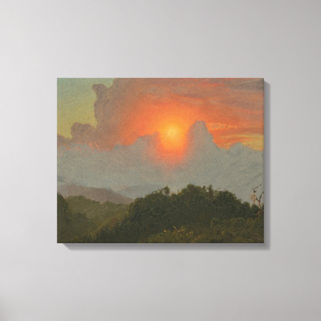 Lienzo Frederic Edwin Church - Cielos Nublados  (Anverso)