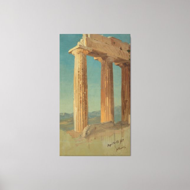 Lienzo Frederic Edwin Church - Columnas del Partenón (Anverso)