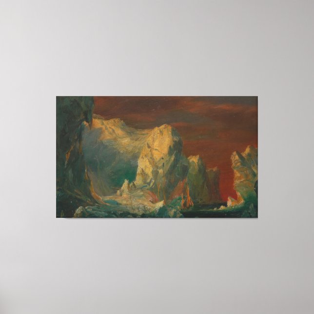 Lienzo Frederic Edwin Church - Iceberg Fantasy (Anverso)