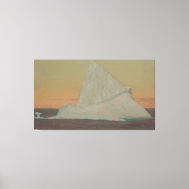 Lienzo Frederic Edwin Church - Iceberg y Flor de Hielo (Anverso)