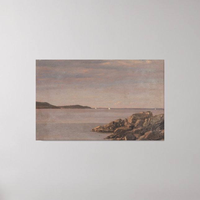 Lienzo Frederic Edwin Church - Isla del Desierto de Monta (Anverso)