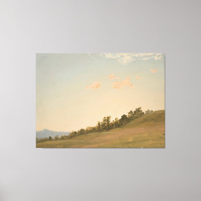 Lienzo Frederic Edwin Church - Ladera, Hudson, Nueva York (Anverso)