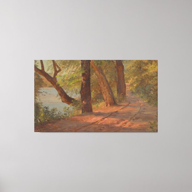 Lienzo Frederic Edwin Church - Landscape from North Ameri (Anverso)