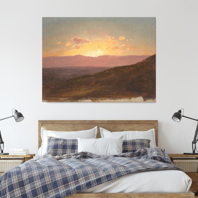 Lienzo Frederic Edwin Church - Lower Falls, Rochester, NY (Insitu(Dormitorio))