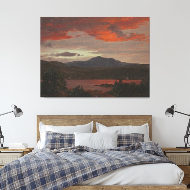 Lienzo Frederic Edwin Church - Monte Katahdin desde el la (Insitu(Dormitorio))