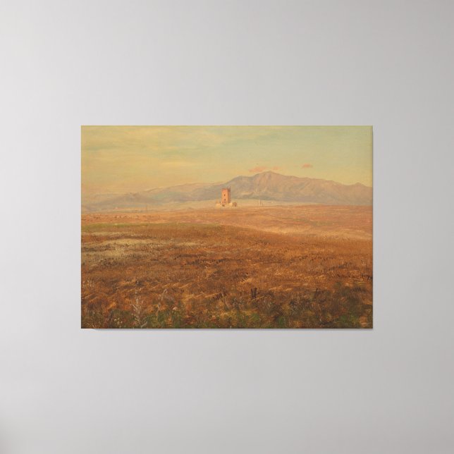 Lienzo Frederic Edwin Church - paisaje mexicano  (Anverso)