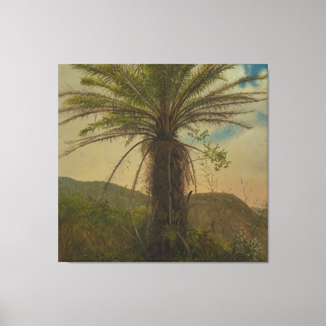 Lienzo Frederic Edwin Church - Tree Fern, Jamaica (Anverso)