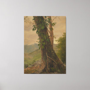 Lienzo Frederic Edwin Church - Tronco de árbol