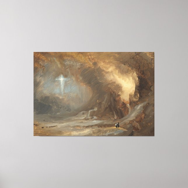 Lienzo Frederic Edwin Church - Visión de la Cruz  (Anverso)