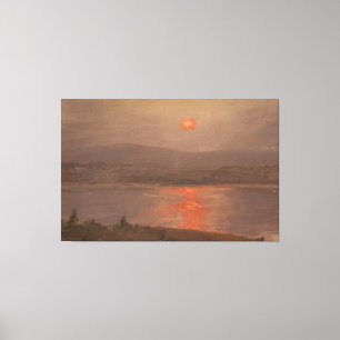 Lienzo Frederic Edwin Church - Vista a través del Hudson