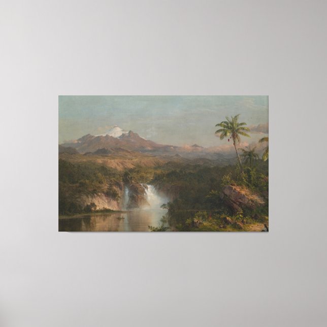 Lienzo Frederic Edwin Church - Vista de Cotopaxi  (Anverso)