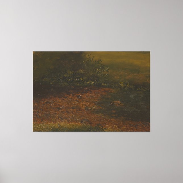 Lienzo Frederic Edwin Church - Woodland Scene (Anverso)