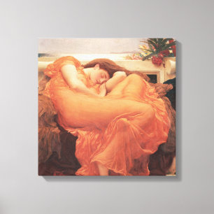 Lienzo Frederic Lord Leighton Flaming June Square Art