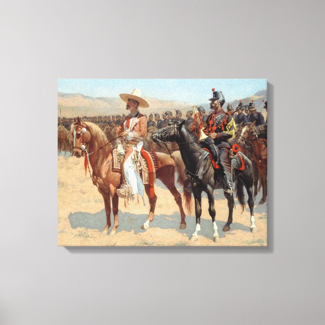 Lienzo Frederic Remington - El Mayor Mexicano (Anverso)