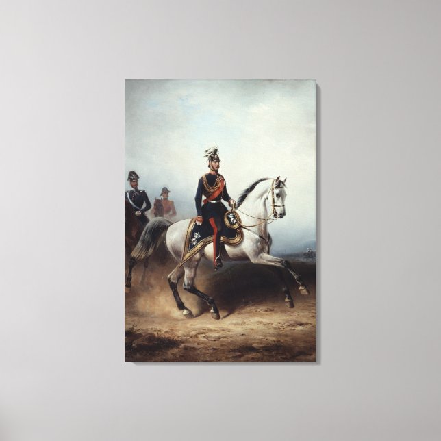 Lienzo Frederick III Wilhelm en el campo Bornstedter (Anverso)