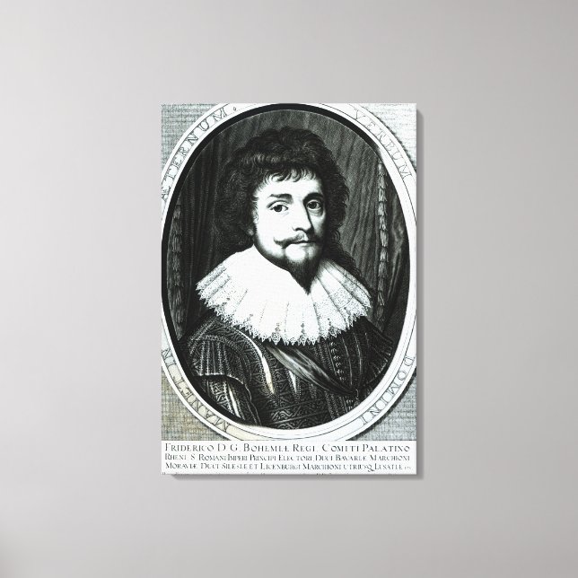 Lienzo Frederick V , Rey de Bohemia (Anverso)