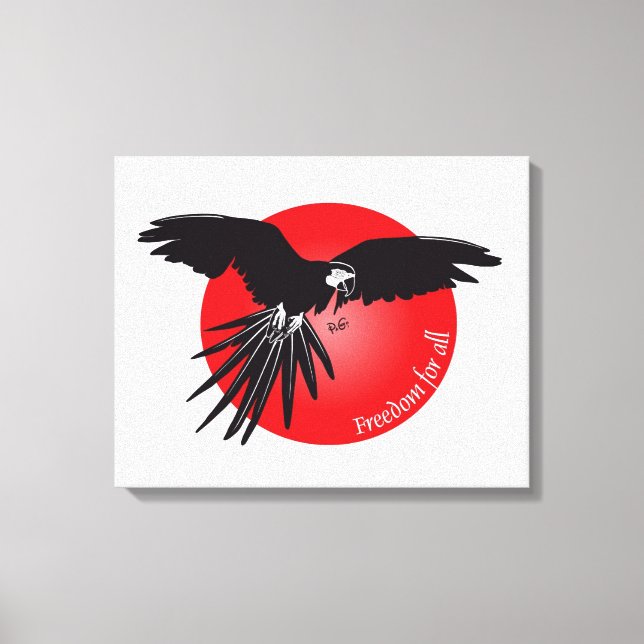 Lienzo Freedom for todo (Anverso)