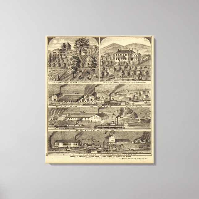 Lienzo Freeman Brothers Works, Ohio (Anverso)