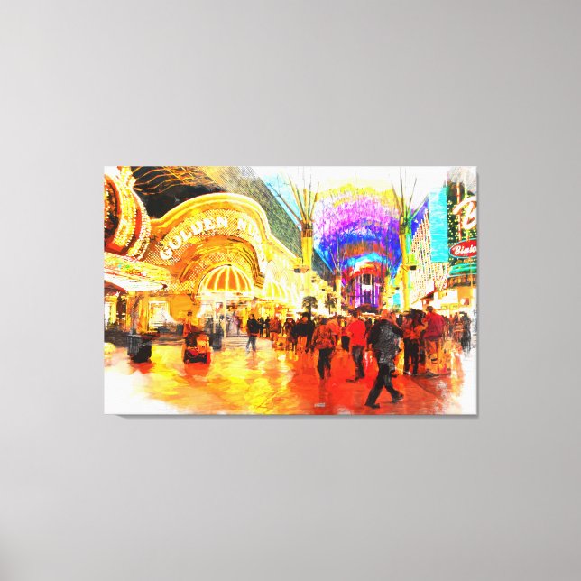 Lienzo Fremont Street Experience Las Vegas Canvas Print (Anverso)