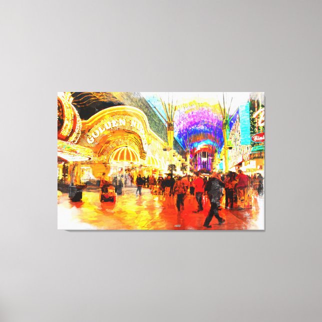 Lienzo Fremont Street Experience Las Vegas Canvas Print (Anverso)
