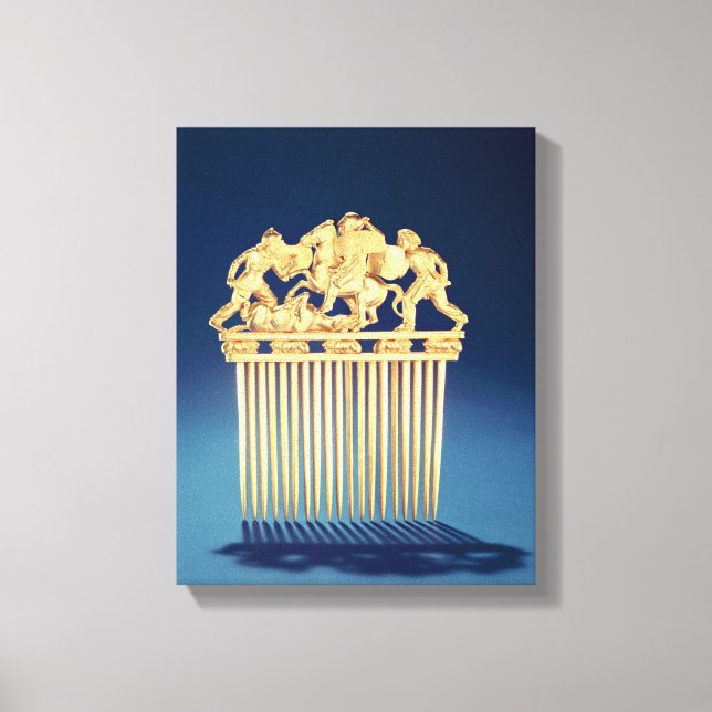 Lienzo Frente de un peine scítico (Anverso)