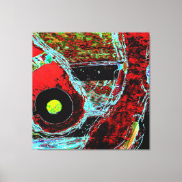 Lienzo Frequency Serpent  Abstract Stretched Canvas Print