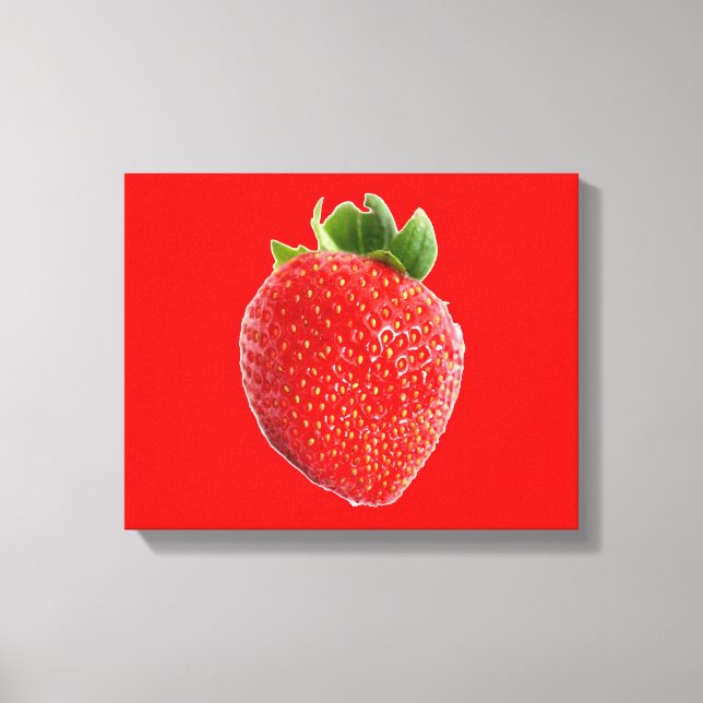 Lienzo Fresa de verano (Anverso)