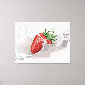 Lienzo Fresa y crema