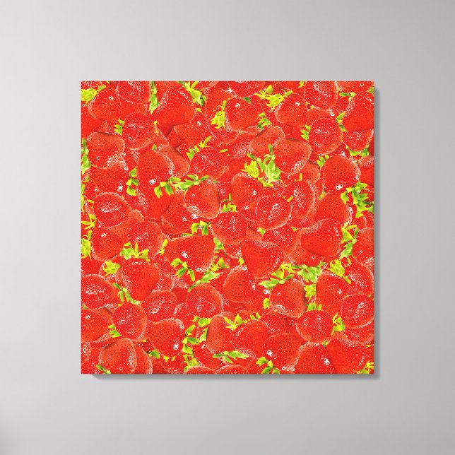 Lienzo Fresas (Anverso)