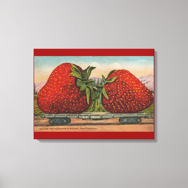 Lienzo Fresas Gigante Fruto de la Antigüedad (Anverso)