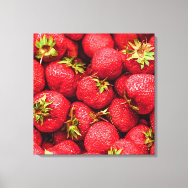 Lienzo Fresas Red Delicious Strawberry (Anverso)