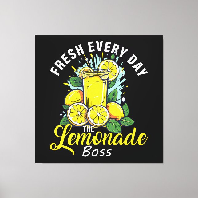 Lienzo Fresco Todos Los Días El Jefe De La Limonada (Anverso)