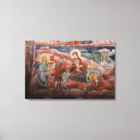 Frescos de la Iglesia serbia del siglo XIV,