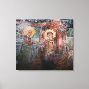 Lienzo Frescos de la iglesia serbia del siglo XIV, 2