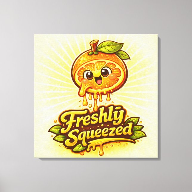 Lienzo Freshly Squeezed - Feelin' Fruity - Foodie Fiends (Anverso)
