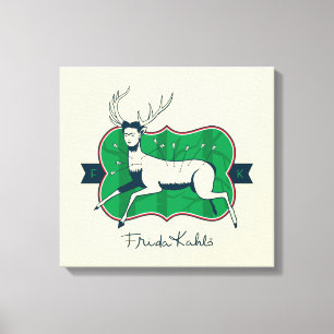 Lienzo Frida Kahlo el   los ciervos heridos