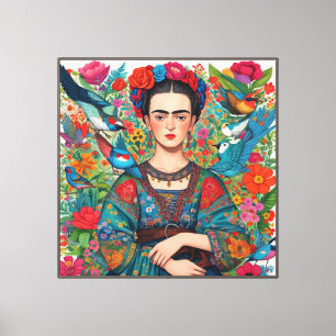 Lienzo Frida Kahlo inspiró la vibrante galería