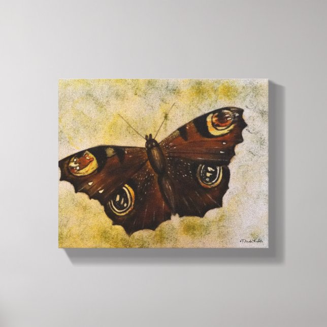 Lienzo Frida Kahlo Mariposa pintada (Anverso)