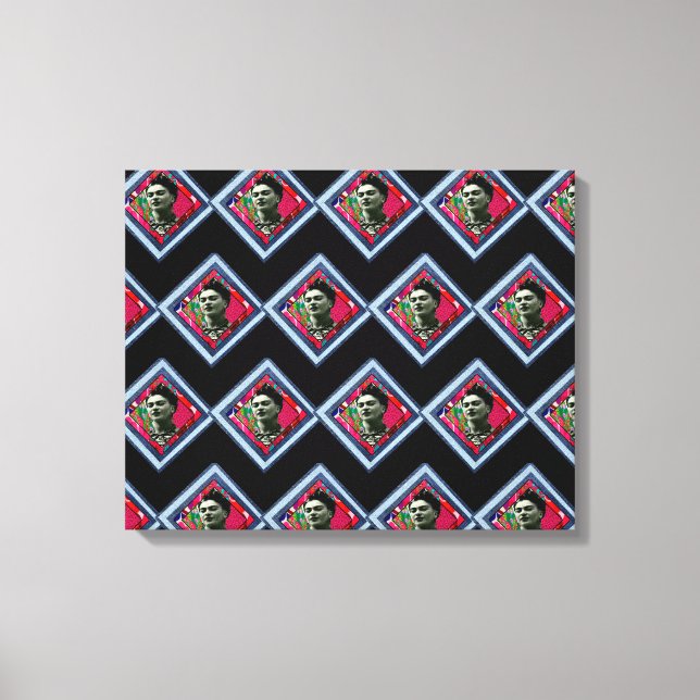 Lienzo Frida Kahlo Retro Denim Diamond (Anverso)