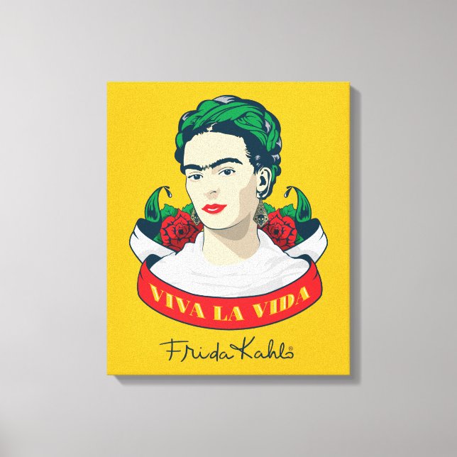 Lienzo Frida Kahlo | Viva la vida (Anverso)