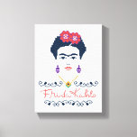 Lienzo Frida Kahlo | Viva México<br><div class="desc">Frida Kahlo fue una icónica artista mexicana fuertemente inspirada en los vivos colores y simbolismo de la cultura mexicana. Frida es recordada por su arte folclórico y sus fascinantes autorretratos. Este diseño abstracto de papel picado captura la esencia de su estilo único y cultural. Su amor por su herencia mexicana...</div>