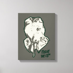 Lienzo Friday the 13th   Jason Voorhees Burlap Sack