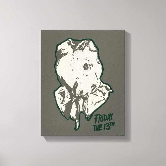 Lienzo Friday the 13th | Jason Voorhees Burlap Sack (Anverso)