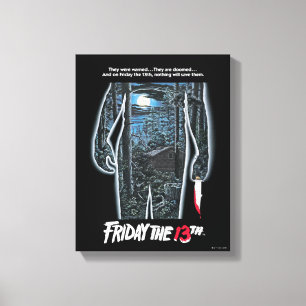 Lienzo Friday the 13th   Silhouette Camp Theatrical Art
