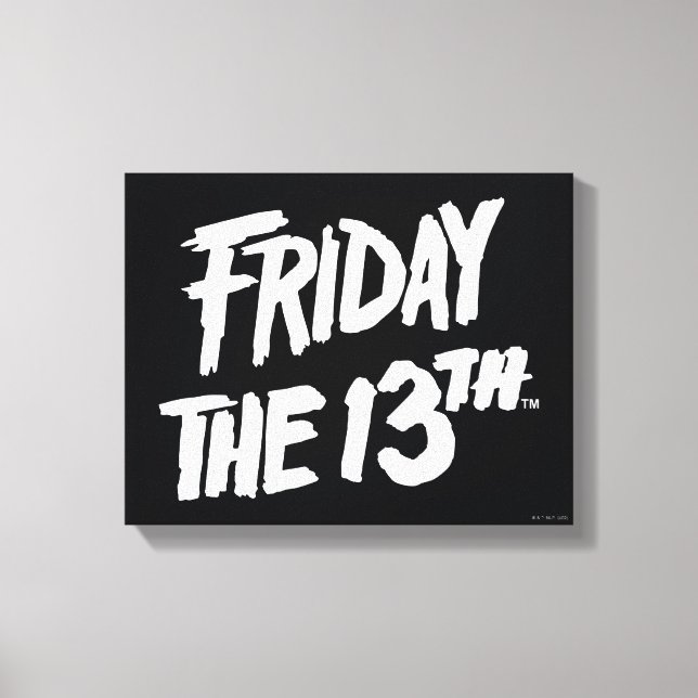 Lienzo Friday the 13th | Stacked Painted Logo (Anverso)